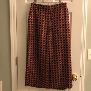 J Crew Collection wide leg crop Silk size 6